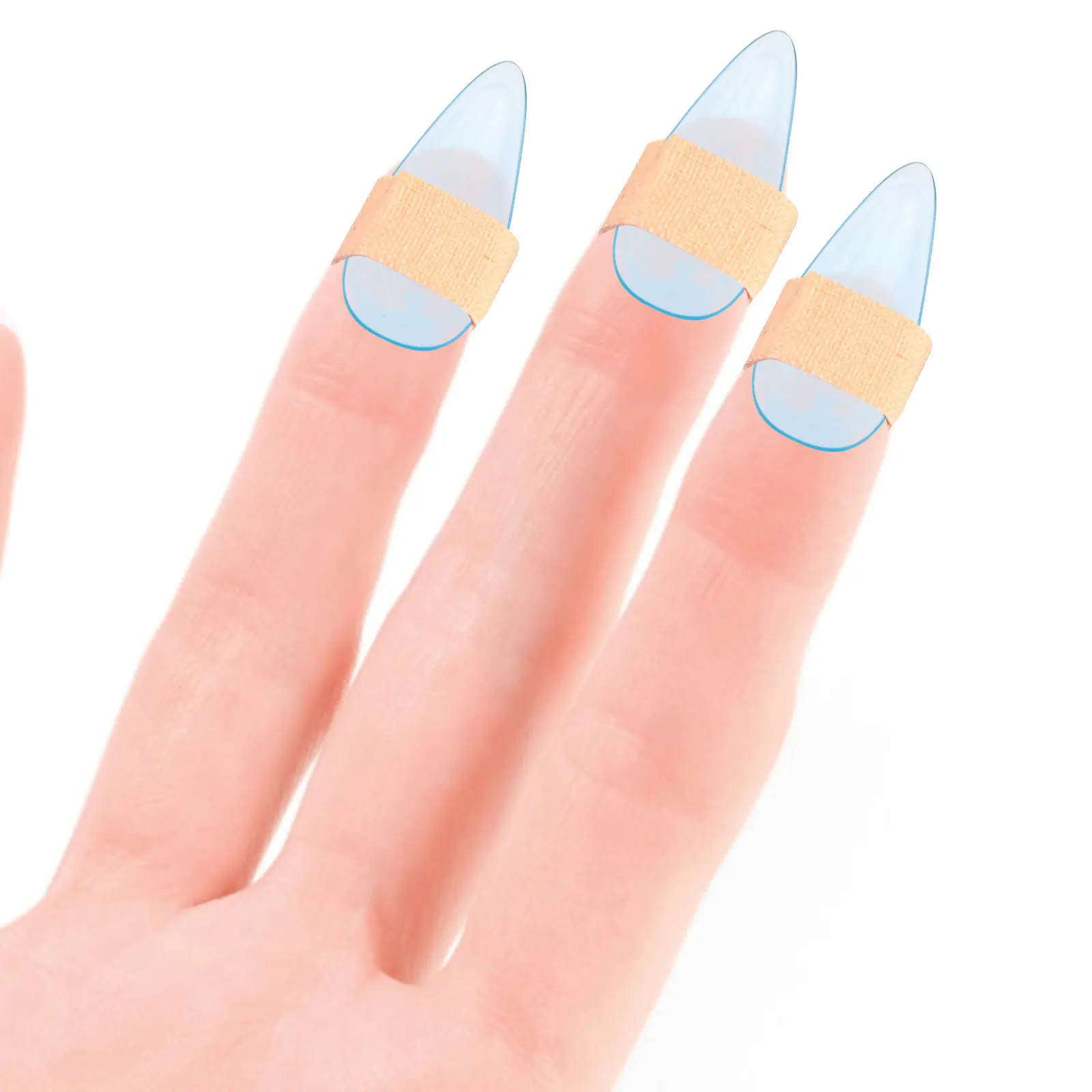

Finger Pick Crystal Nails Exquisite Guzheng Playing Picks Ukulele Blue Nylon Protective