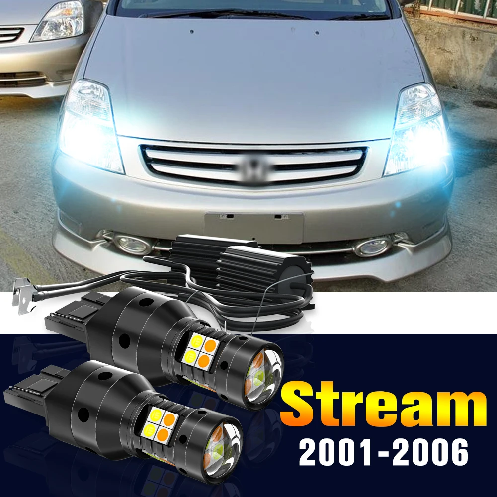 

2pcs LED Dual Mode Turn Signal+Daytime Running Light DRL Lamp For Honda S2000 2004-2009 2005 2006 2007 2008 Accessories