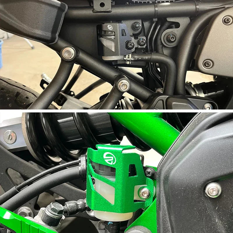 Couvercle de protection de réservoir d'huile de réservoir de liquide de frein arrière, accessoires de moto pour Kawasaki Ninja 500 Ninja500 Z500 Z 500 2024 2025