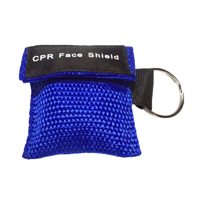 Outdoor Disposable First Aid Face Shield CPR Resuscitator Mask Breathing Mask Mouth Breath One-way Valve Emergency Tools