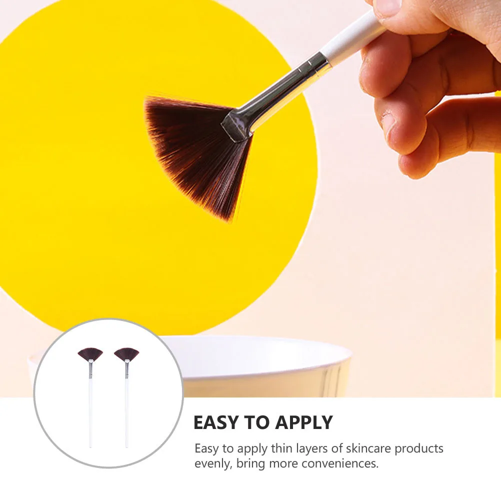 

2Pcs Makeup Brush Face Mask Applicator Tool for Women Girls Facial Mud Cream Application Portable Skincare Beauty Tool