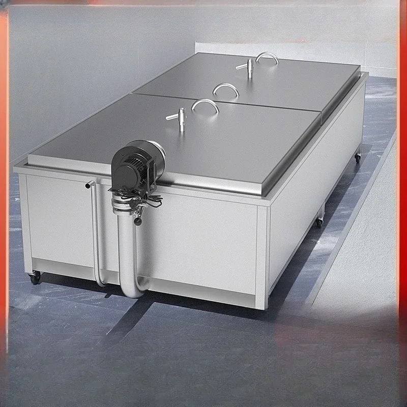 Brewing equipment Spreading bed Stainless steel steamed rice bed Spreading grain with curved large pot Cooking saccharification