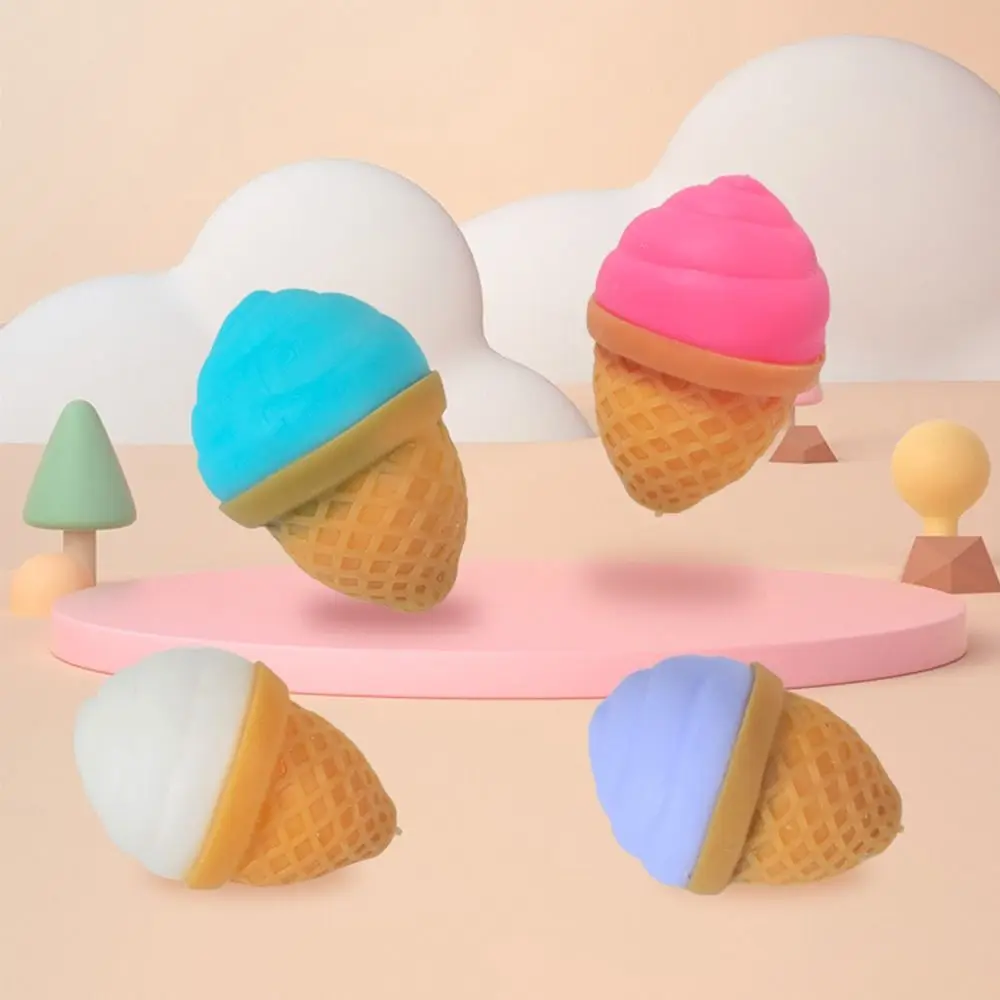 Nieuwigheid Ijs Hamburger Knijp Speelgoed Zintuiglijk Speelgoed Siliconen Simulatie Voedsel Fidget Speelgoed TPR 3D Pinch Decompressie Speelgoed Kinderen