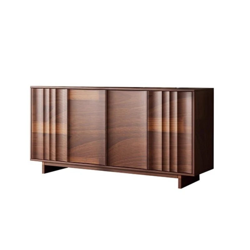 

Modern decorative cabinet living room dining side cabinet against the wall solid wood storage locker