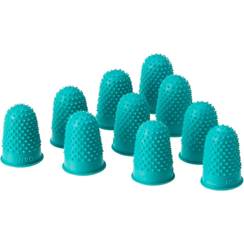 10 Stück Gummi-Fingerschutz, Zählkegel, für Nähen, Quilten, Fingerkuppen-Schutz, Bastelzubehör