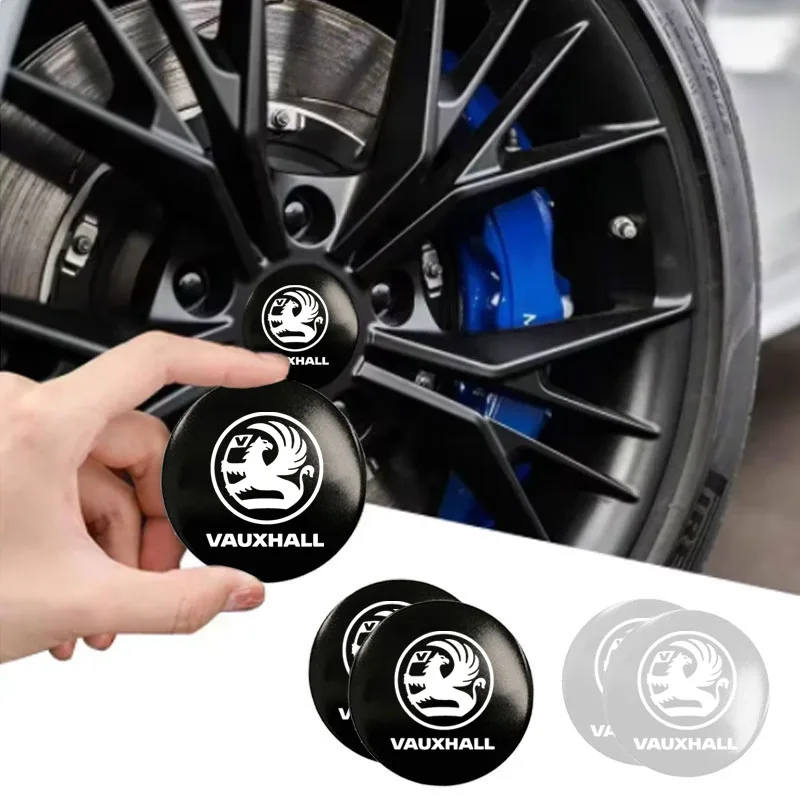 Sticky automobile hub cover logo sticker For Vauxhall Opel Corsa D Astra G GTC J H Vectra Zafira Meriva Junior car Accessories