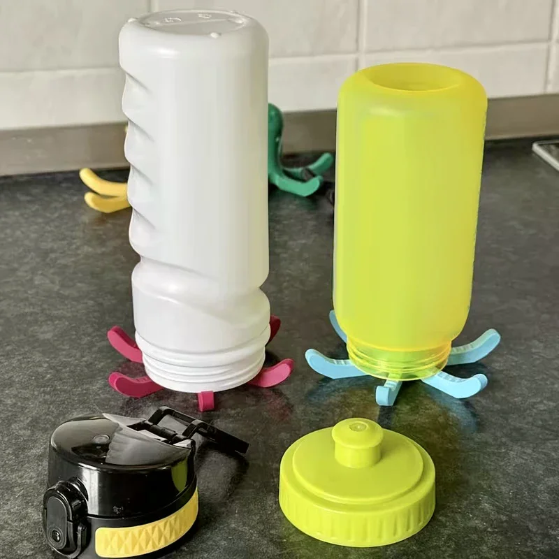 Octopus Shaped Water Bottle Drying Rack Quick Ventilation Compatible With Various Bottles, Ideal For Kitchen, Office, And Travel
