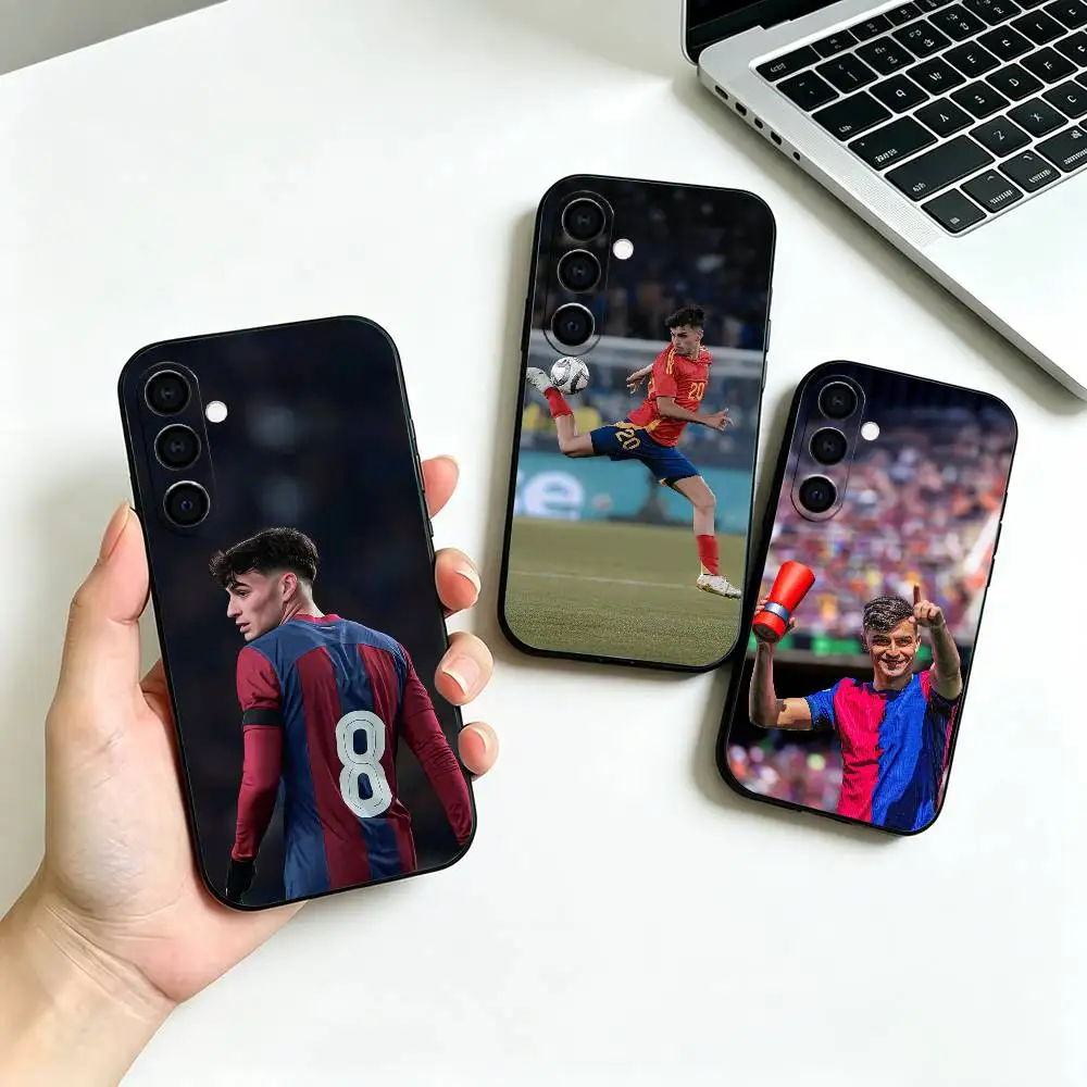 Football Sport P-Pedri-i Black Soft Silicone Phone Case for Samsung Galaxy A73, A42, A72, A70, A53, A52, A51