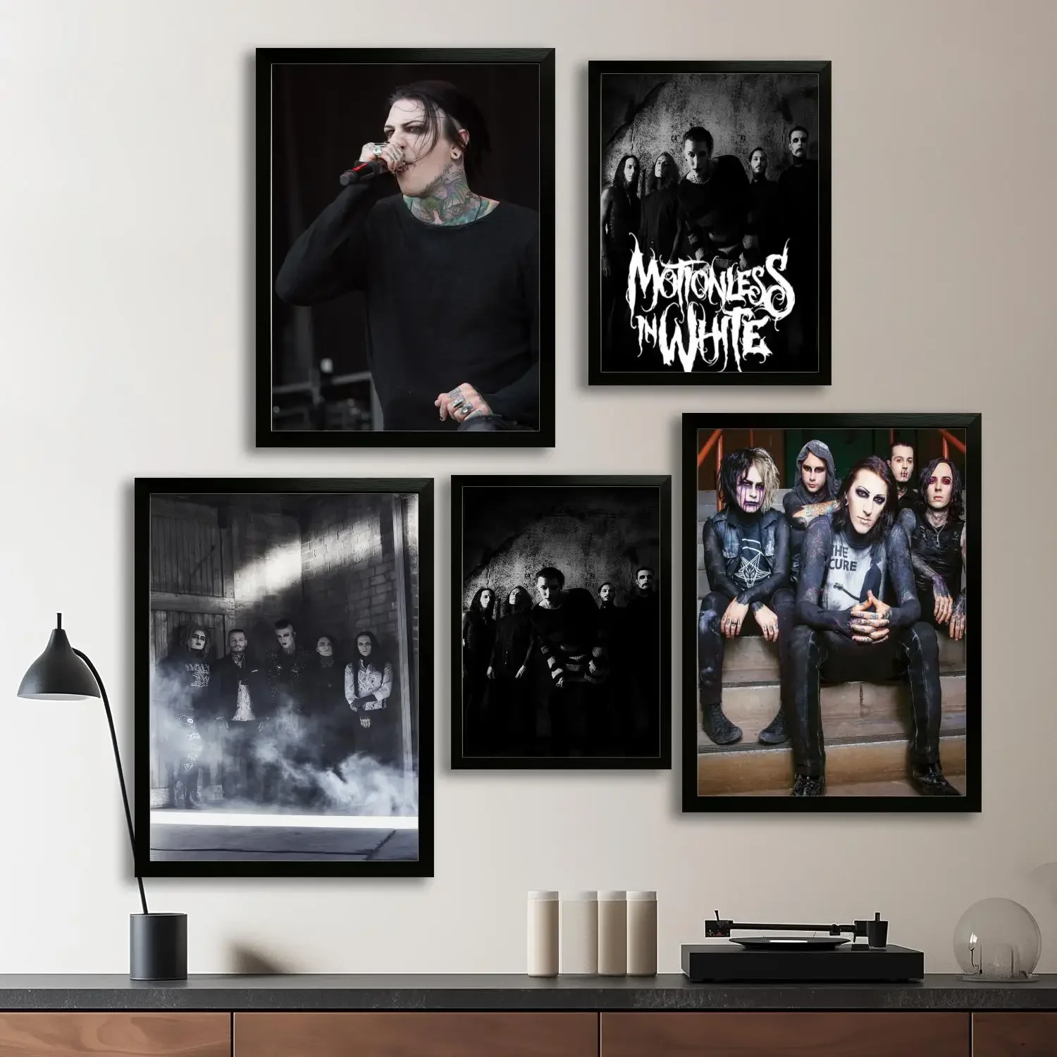 Motionless In White Canvas Art Poster, Wall Art Picture Print, Modern Family Bedroom Decor Posters,Decorative painting