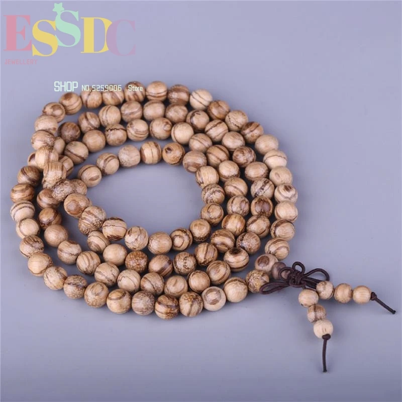 Wholesale 10pcs Natural Sour Branch  Vietnam Fragrant-wood Beaded Bracelet Sandalwood 108 Prayer Mala Festival Gift