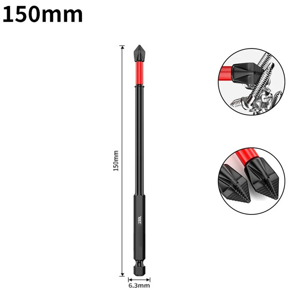 

Batch Head Drill Bits PH2 For Screwdriver High Strength Non Slip Long Lasting Practical Brand New High Quality