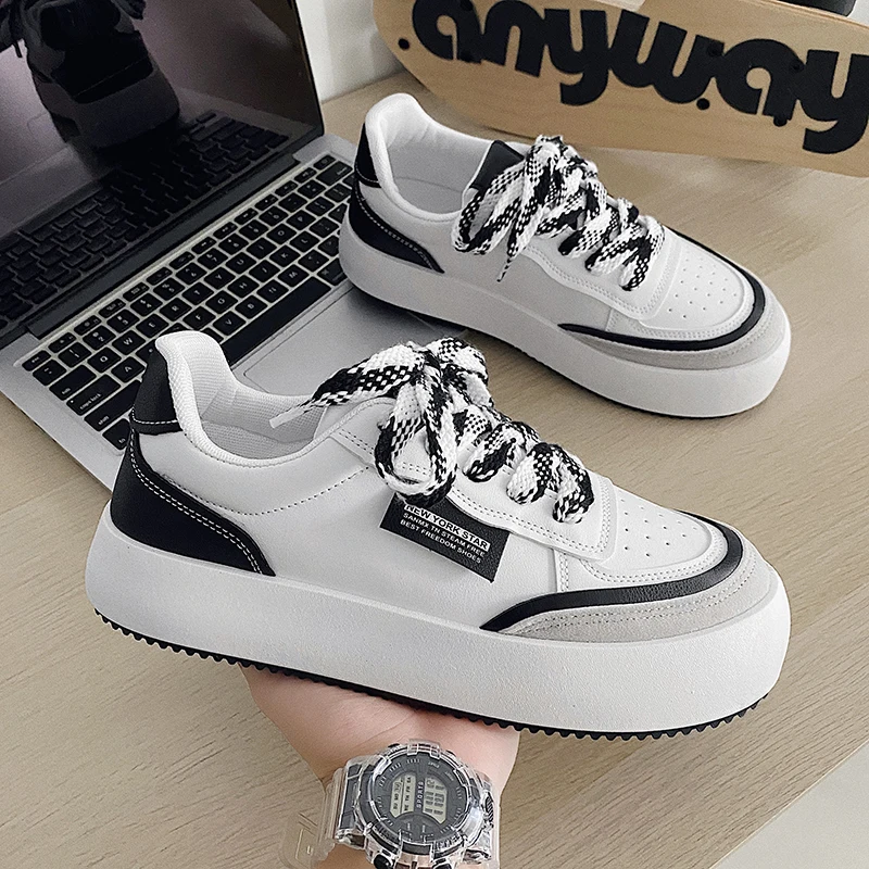 

Chunky Shoes Men Platform Sneakers Breathable Casual Men Sports Shoes Newly Big Head Designer Vulcanized Shoes Tenis Masculino