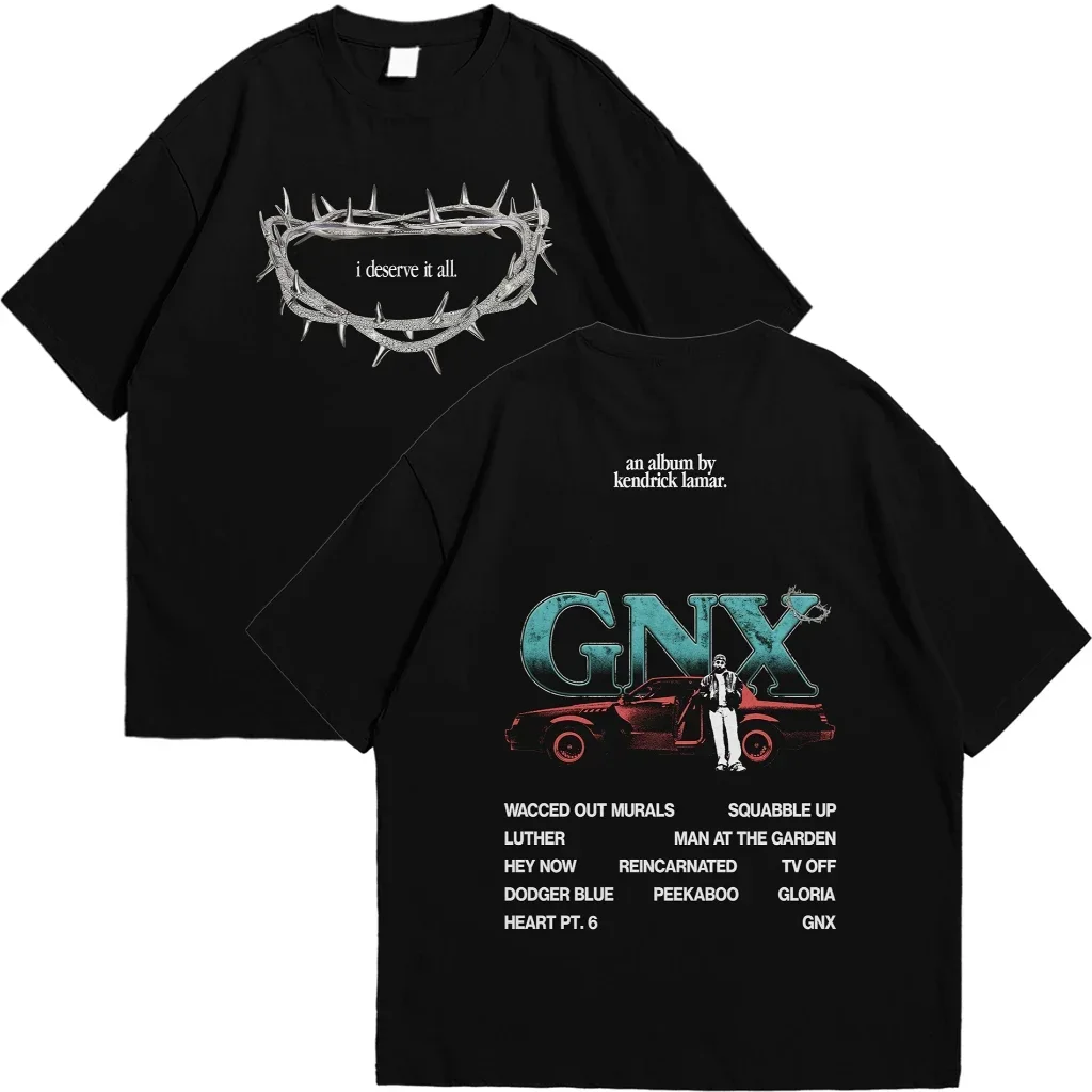 

Summer men's rapper Kendrick Lamar X Drake printed T-shirt, high-quality 100% cotton casual short-sleeved top