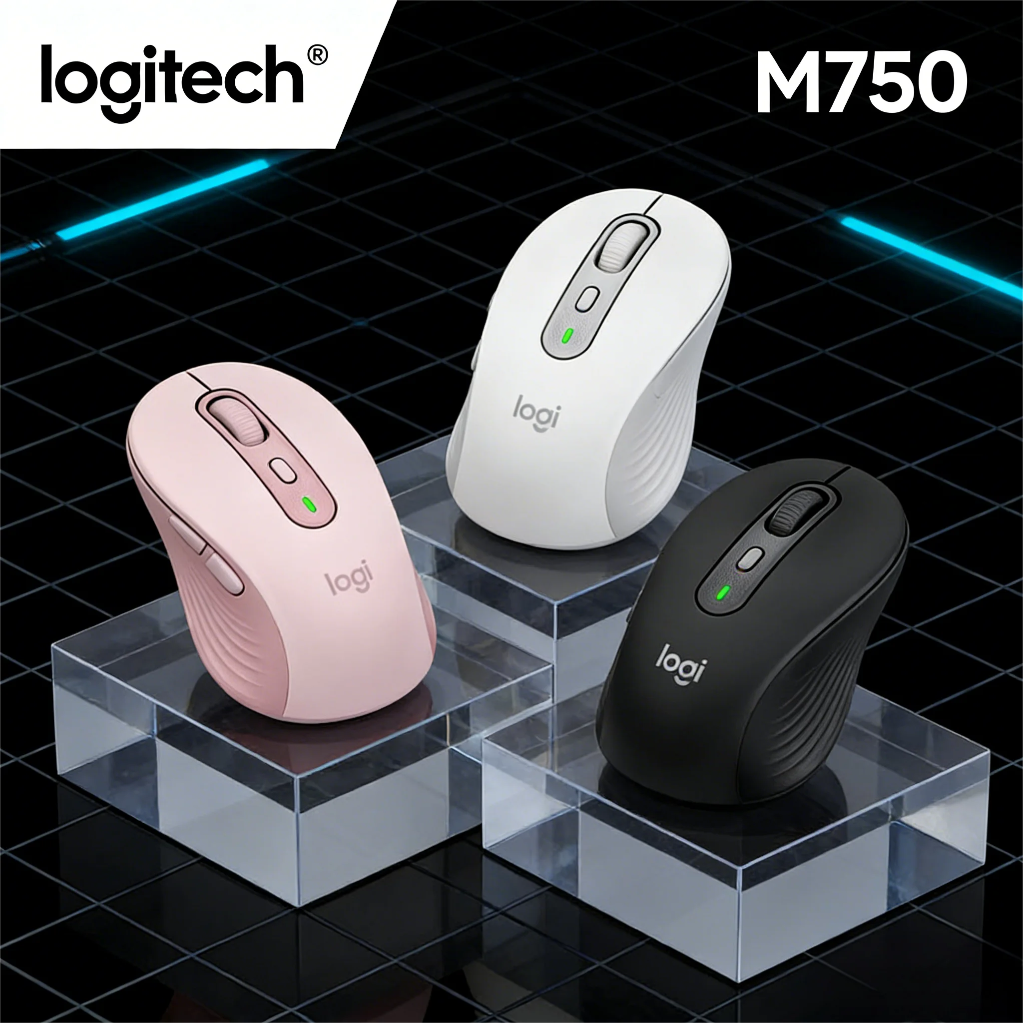 

Logitech M750 High-Value Wireless Mouse | Bluetooth Dual-Mode Cross-Screen with Silent Ergonomic Design for Office & Home