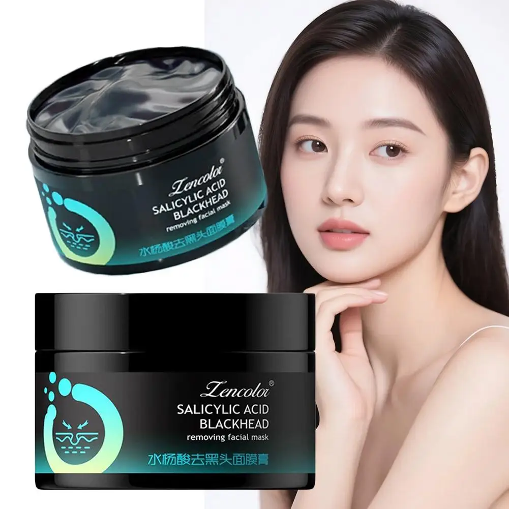Blackhead Removal Mask Salicylic Acid Bamboo Charcoal Fiber Blackhead Remover Natural Skincare Pore Cleaner For Women, Men I6U8