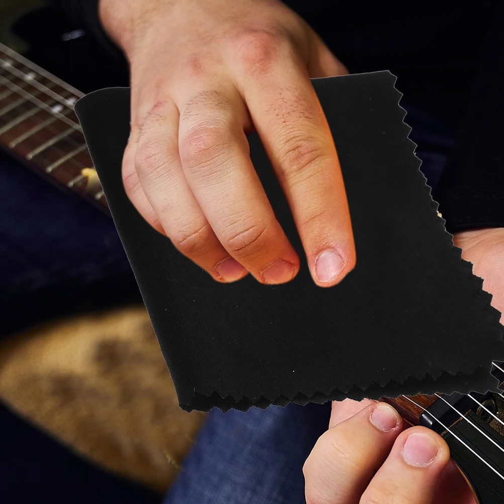 

12 Pcs Cleaning Cloth Cello Instruments Cloths Guitar Microfiber Glass Wiping Superfine Cleaner