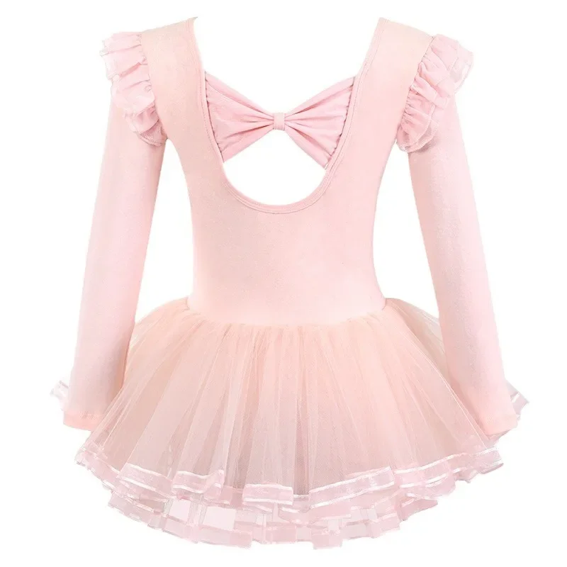 Ropa de baile para niños, ropa de práctica de manga corta para niñas, vestidos de ballet con tirantes de verano, disfraces de actuación