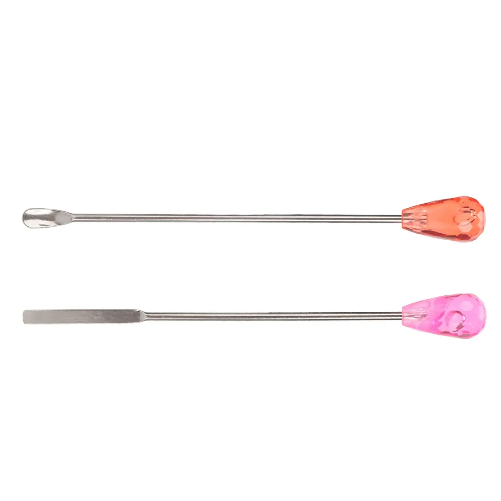 Stainless Steel Nail Art Stirring Rod Eyebrow Powder Mixing Stick Spoon for Cosmetic Pigment Blending