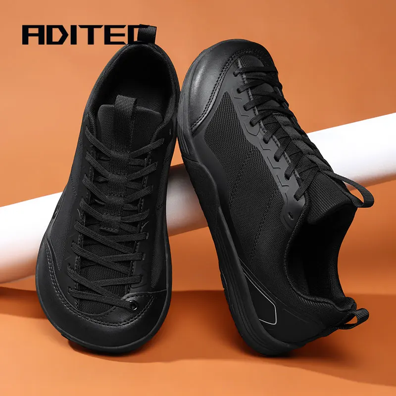 Men's wide-toe shoes, flat loafers, soft and comfortable, suitable for people with big feet or overweight, outdoor casual shoes