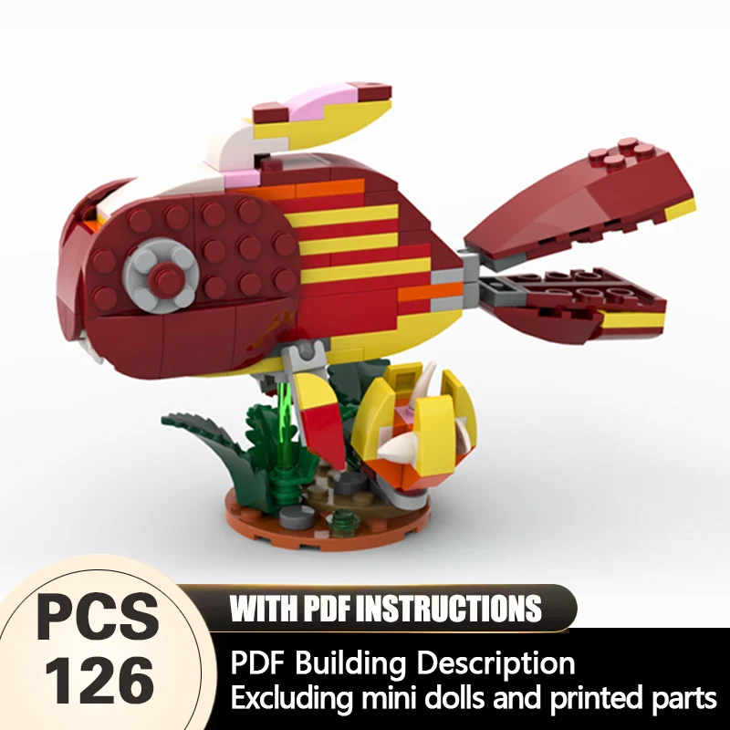

Creators Animal Series Model MOC Building Bricks Fish Modular Technology Gifts Holiday Assemble Children Toys Suit