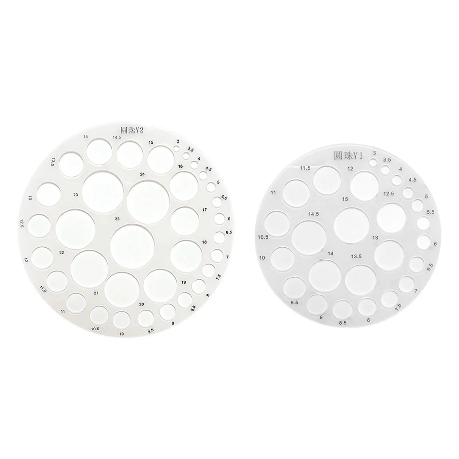 Round Hole Ruler Acrylic Clear Drawing Tool Drafting Supplies Drawing Circle Template for Building Formwork Design School Office