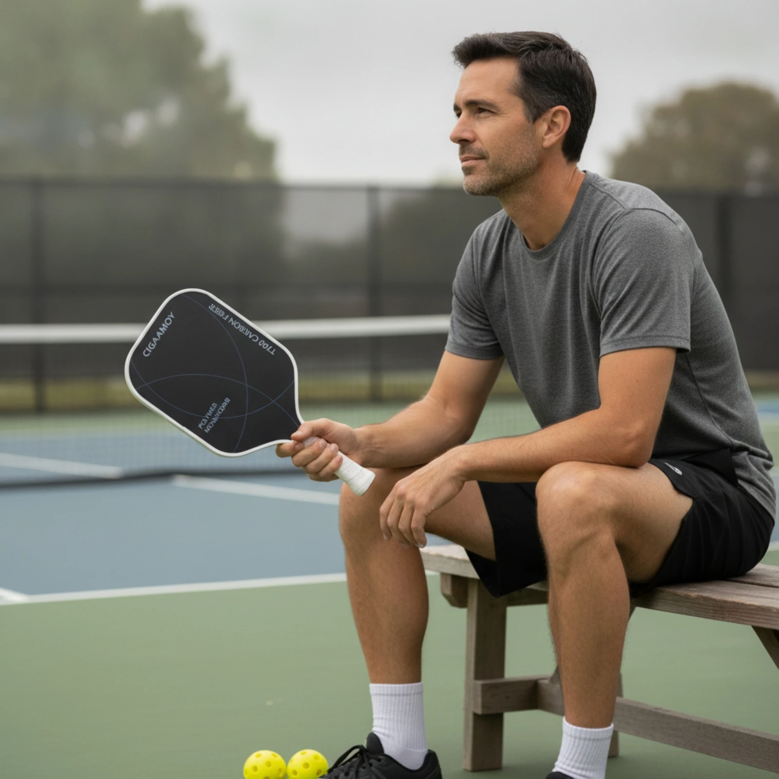 

Carbon Fiber Pickleball Paddle Controlled Pickleball Paddle with Honeycomb Core Racket Precision Sports Equipment Lightweight