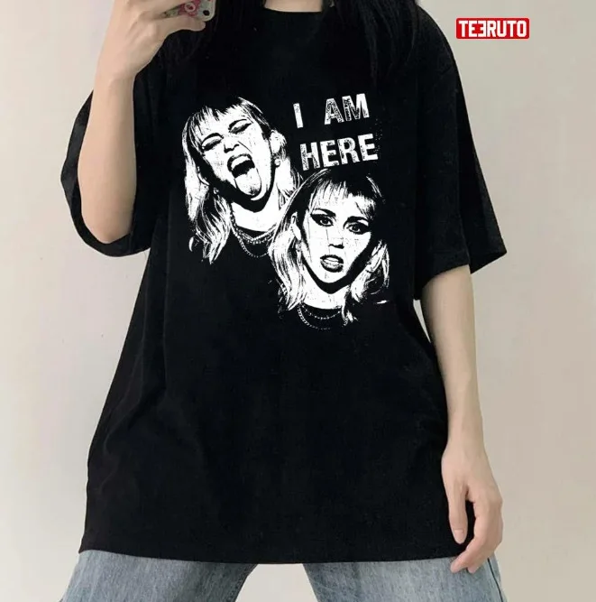 black,, Miley Cyrus t shirt, HOT - BEST, new vintage shirt/ July gift