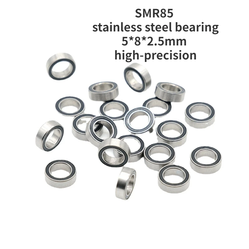 SMR85 micro stainless steel bearing 5*8*2.5mm ABEC-7 deep groove ball bearing