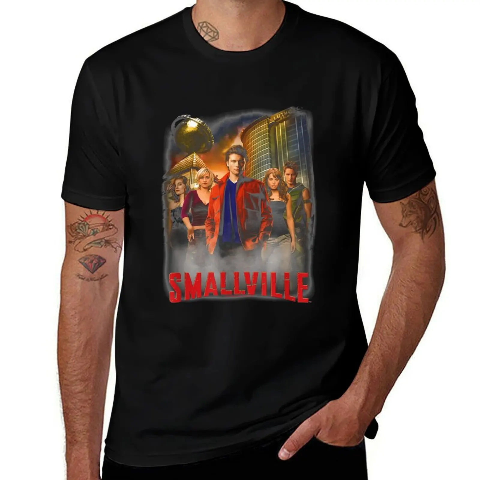

shirt man cotton The t tshirt t Cast man heavy T-Shirt cotton 100% shirt plain Smallville