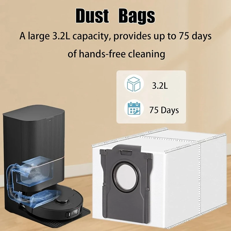 For Dreame X40 Ultra / X40 Pro / S30 Pro Ultra Vacuum Cleaner Main Side Brush HEPA Filters Dust Bags Mop Pads Parts Kit image 2