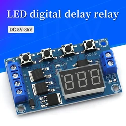 DC 5V ~ 36V Dual MOS LED Digitale Relè di Ritardo Trigger Ciclo Timer Ritardo Interruttore Circuito Modulo di Controllo di Temporizzazione FAI DA TE