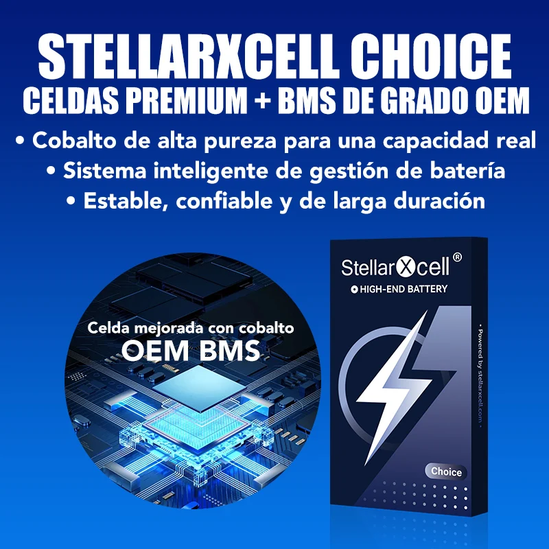 Batería StellarXcell para Samsung EB-BA156ABY, A15 4G/A15 5G, capacidad estándar, herramientas gratis, más de 500 ciclos 2