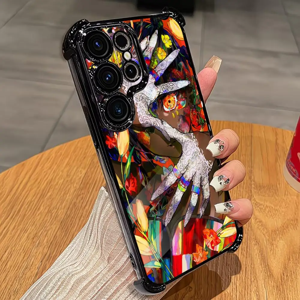 Anime Girl fashion PhoneCase Glass TPU PhoneCase Smartphone for Samsung Galaxy S26 S25 S24 S23 S22 S21 FE,Ultra,Plus coque Funda