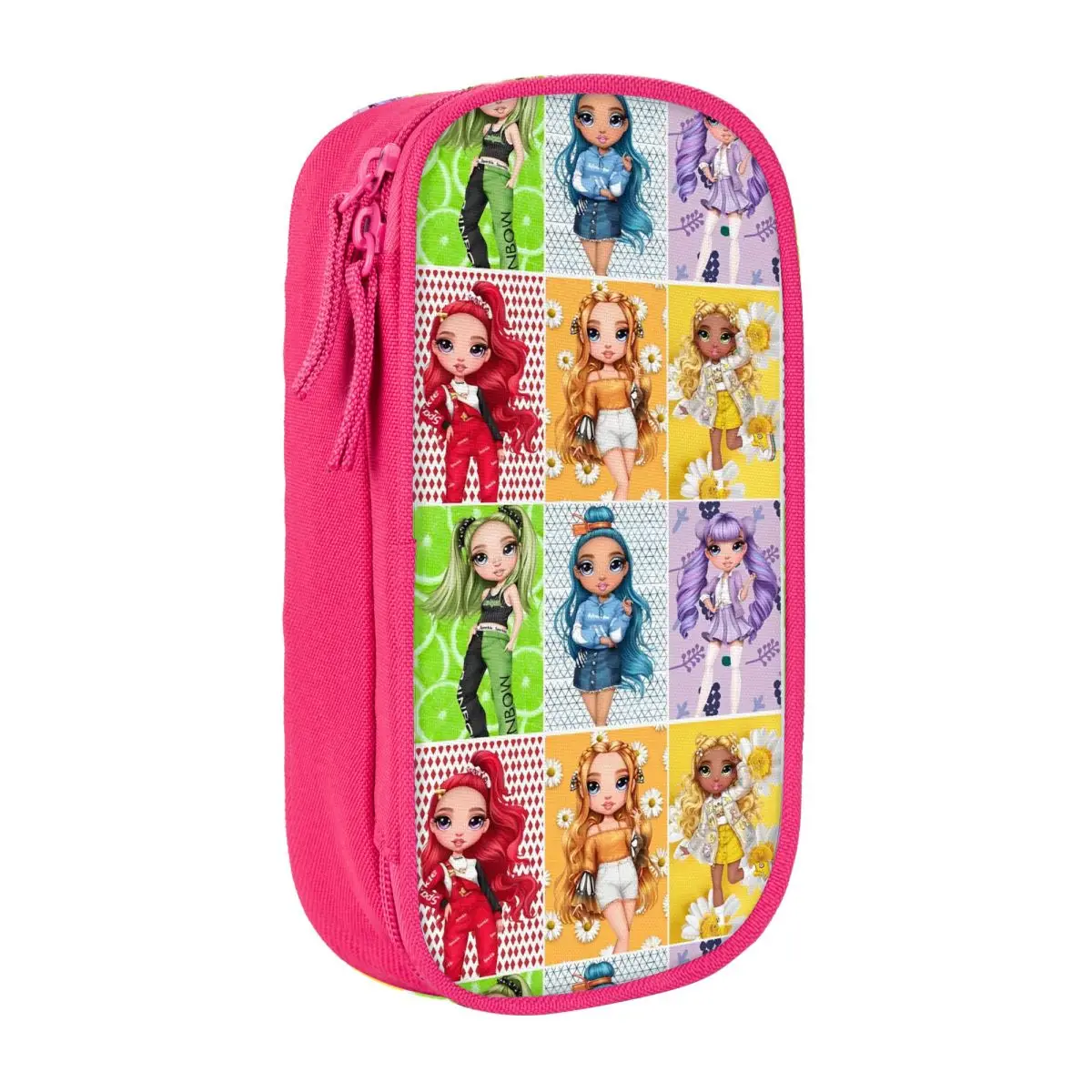 Astuccio per matite arcobaleno High Cute Girls Back To School astucci per matite Zipper Girls Boys portamatite portatile Organizer per cancelleria