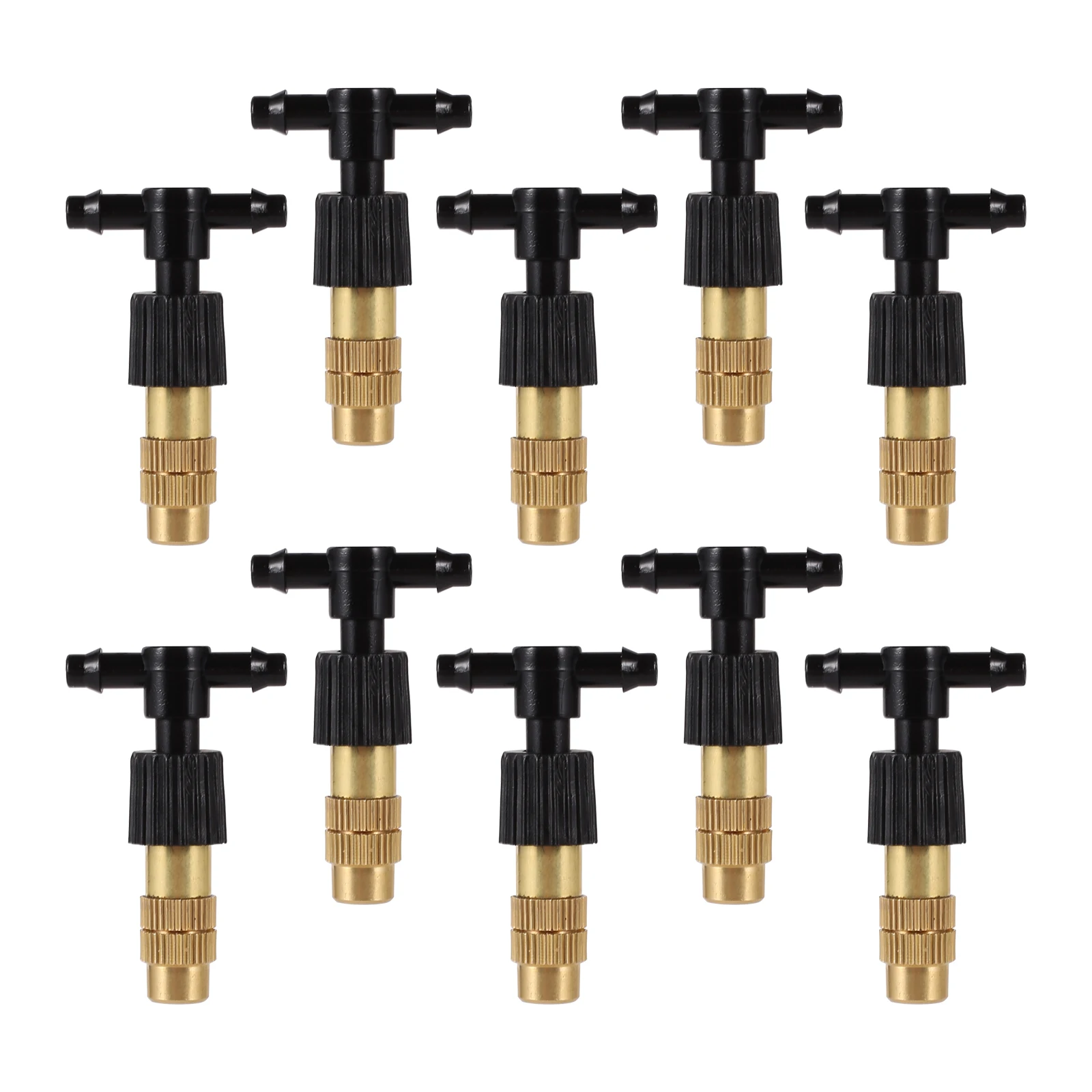 Misting Cooling System Sprayer Nozzle Adjustable Brass Atomizing Nozzle Humidify Watering Landscape For Garden Patio Greenhouse