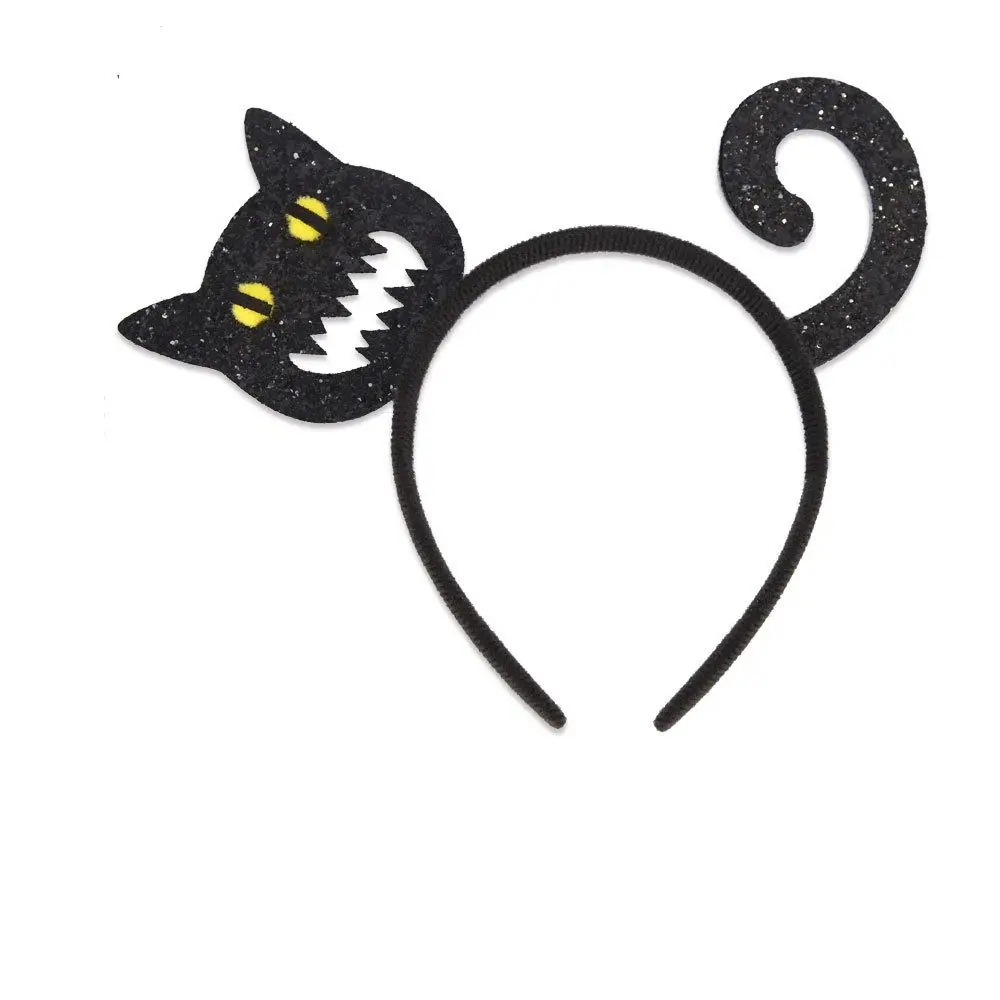 Bats Halloween Headband DIY Hair Accessories Headwear Pumpkin Hairbands Non Slip Headdress Spider Web Head Wrap Party