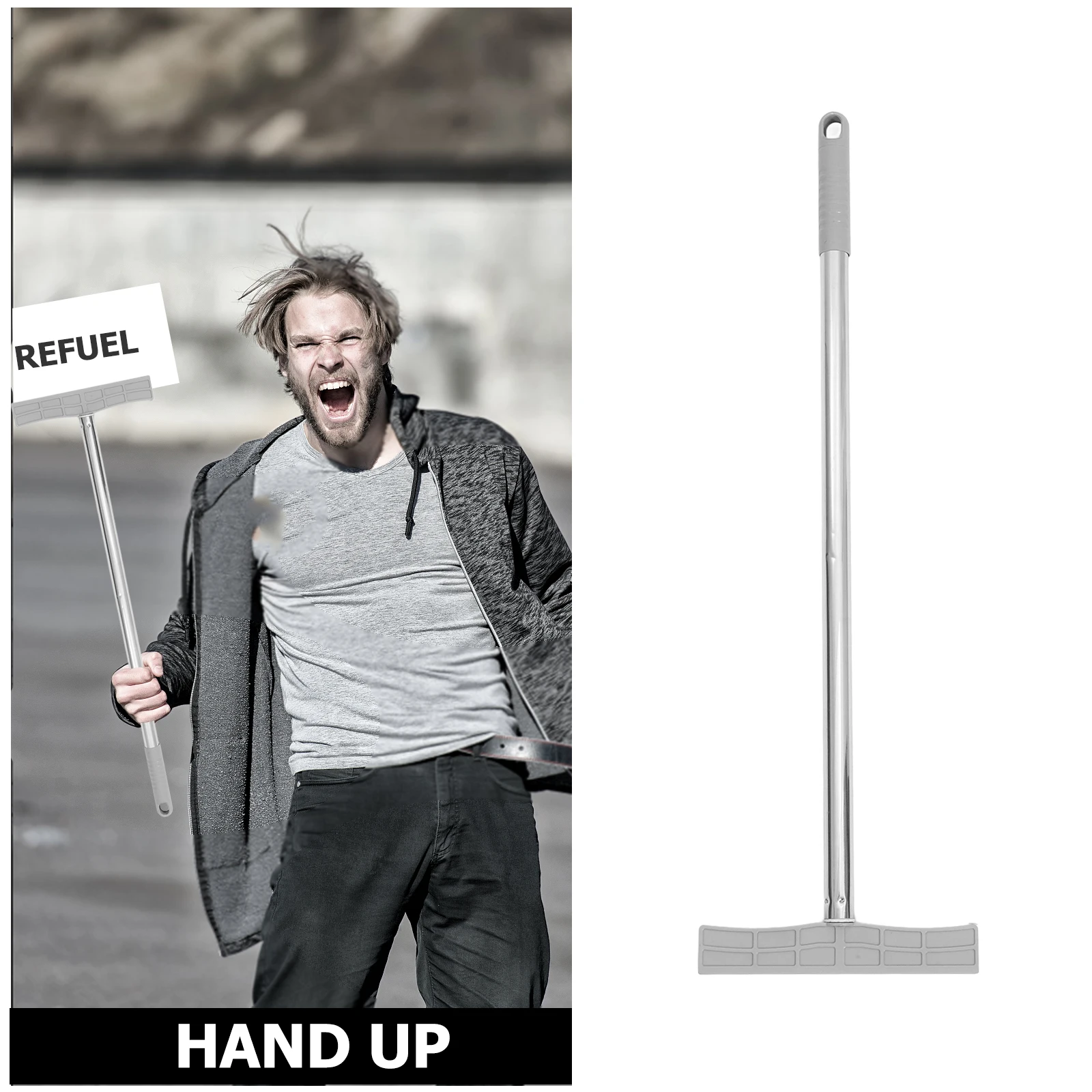 2Pcs Heavy-Duty Metal Sign Holder Stick Weather-Resistant Handheld Rod for Welcome Sign Tour Guide and Outdoor Advertising