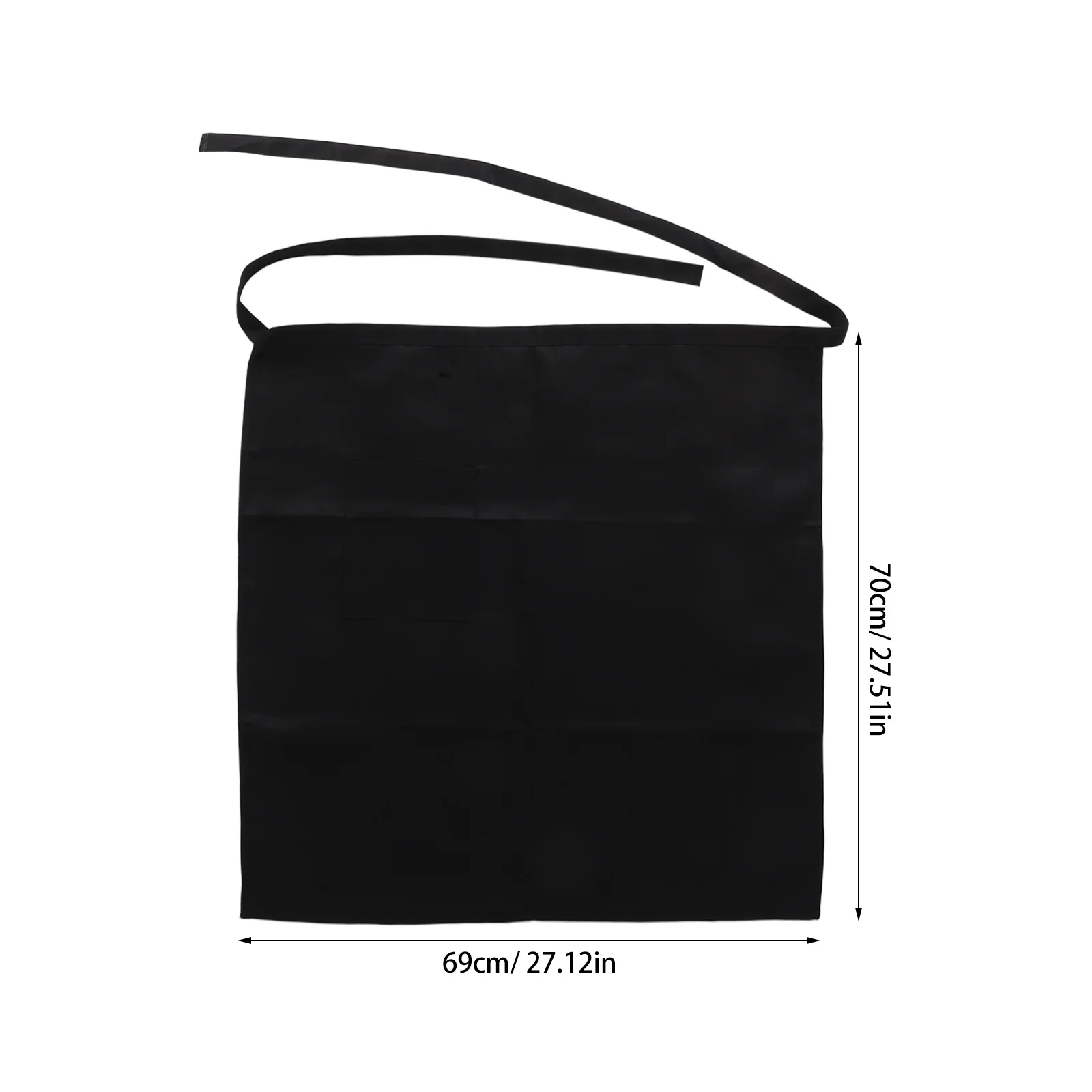 Tablier de bistro unisexe demi-longueur, Chef de cuisine, serveur de cuisine, lavage de la vaisselle, enveloppe autour du barbecue, gril, boucher, poche unique