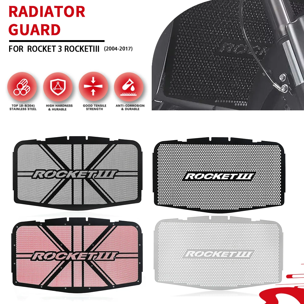 

For Rocket III 2004-2017 2016 2015 2014 Rocket 3 RocketIII Radiator Grille Cover Guard Grill Protection Motorcycle Accessorie