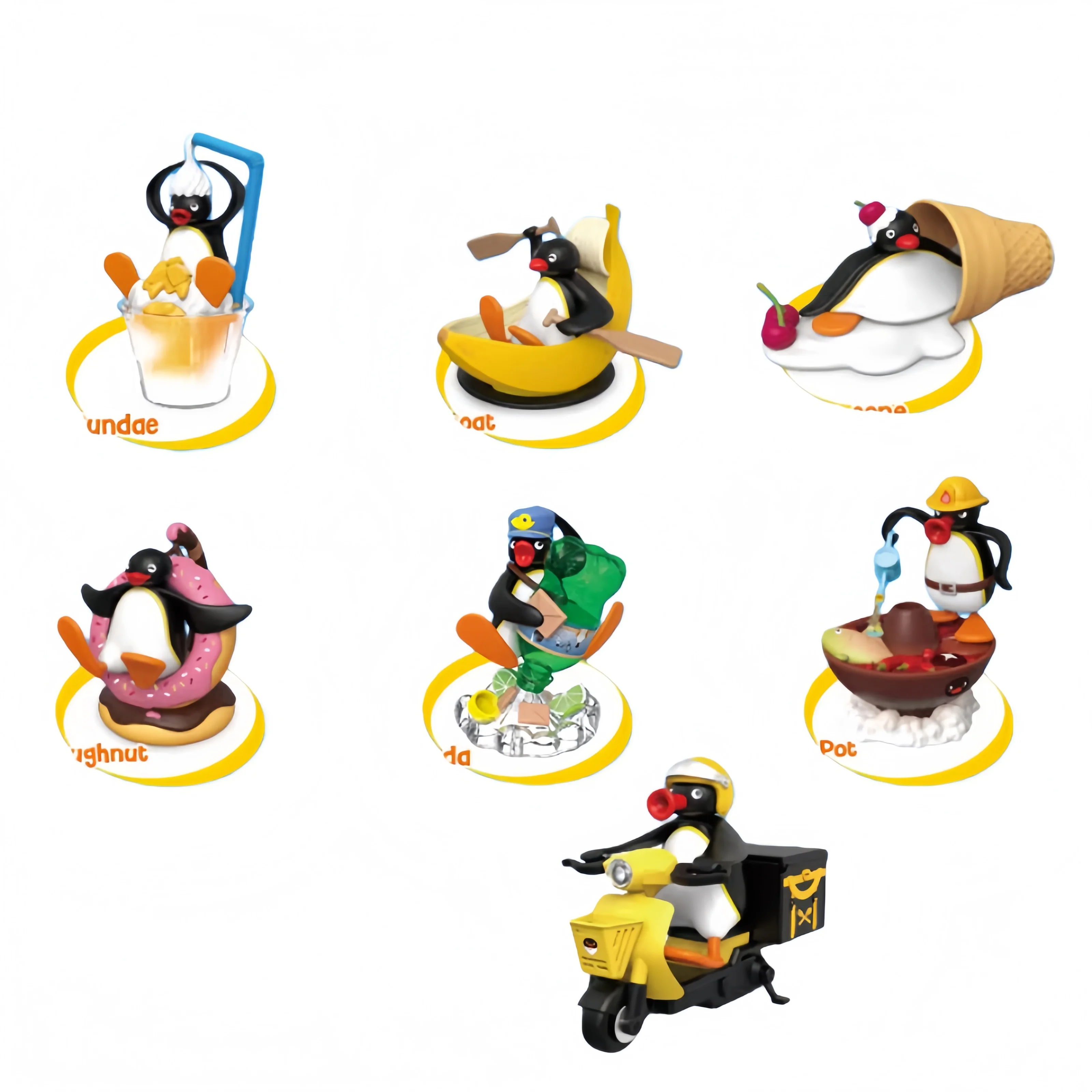 

Pingu Greedy Goose Series Blind BoxCreative Trendy Toy Figure Desktop Decoration Blind Egg Penguin Collectible Model Gift