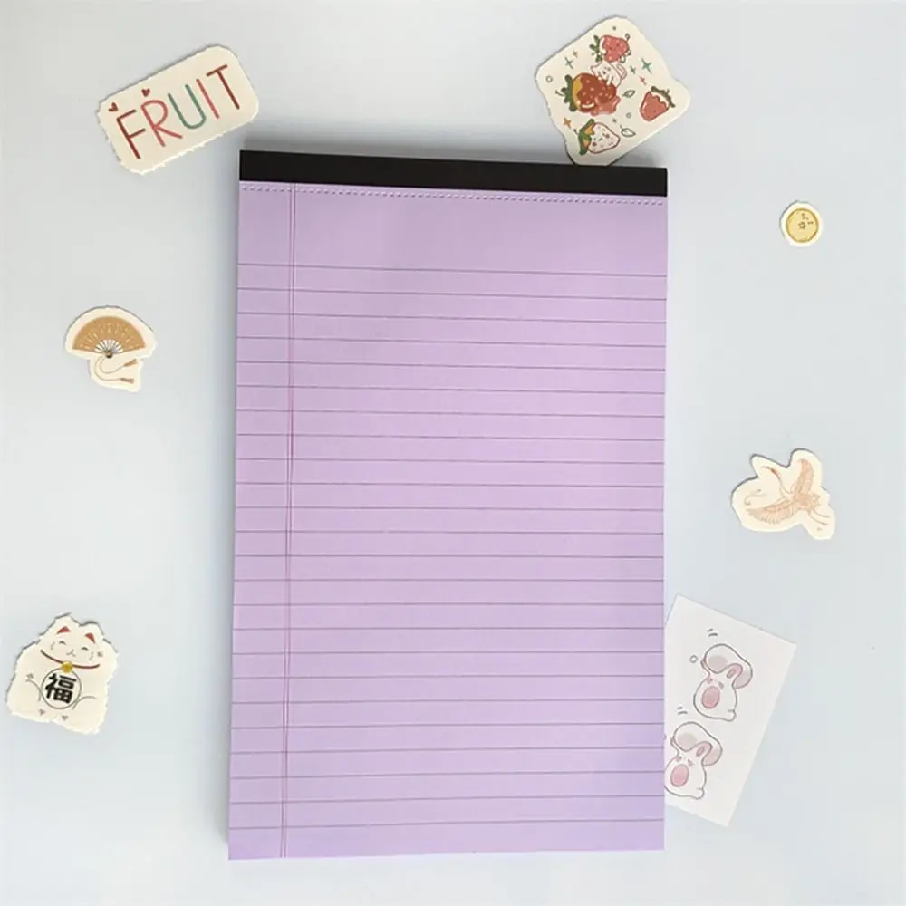 MeMO Pad Tearable Legal Pad 50 หน้าฉีกขาดหน้าการเขียนแผ่นกระดาษหนา Notepad กระดาษเรียงรายนักเรียนวิทยาลัย