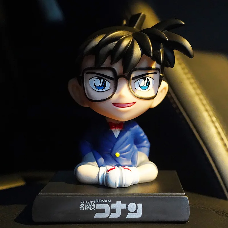 Detective Conan Anime Kuroba Kaito Car Shaking Head Model Auto Interior Kawaii Collectible Ornament Bobble Head Kids Gifts