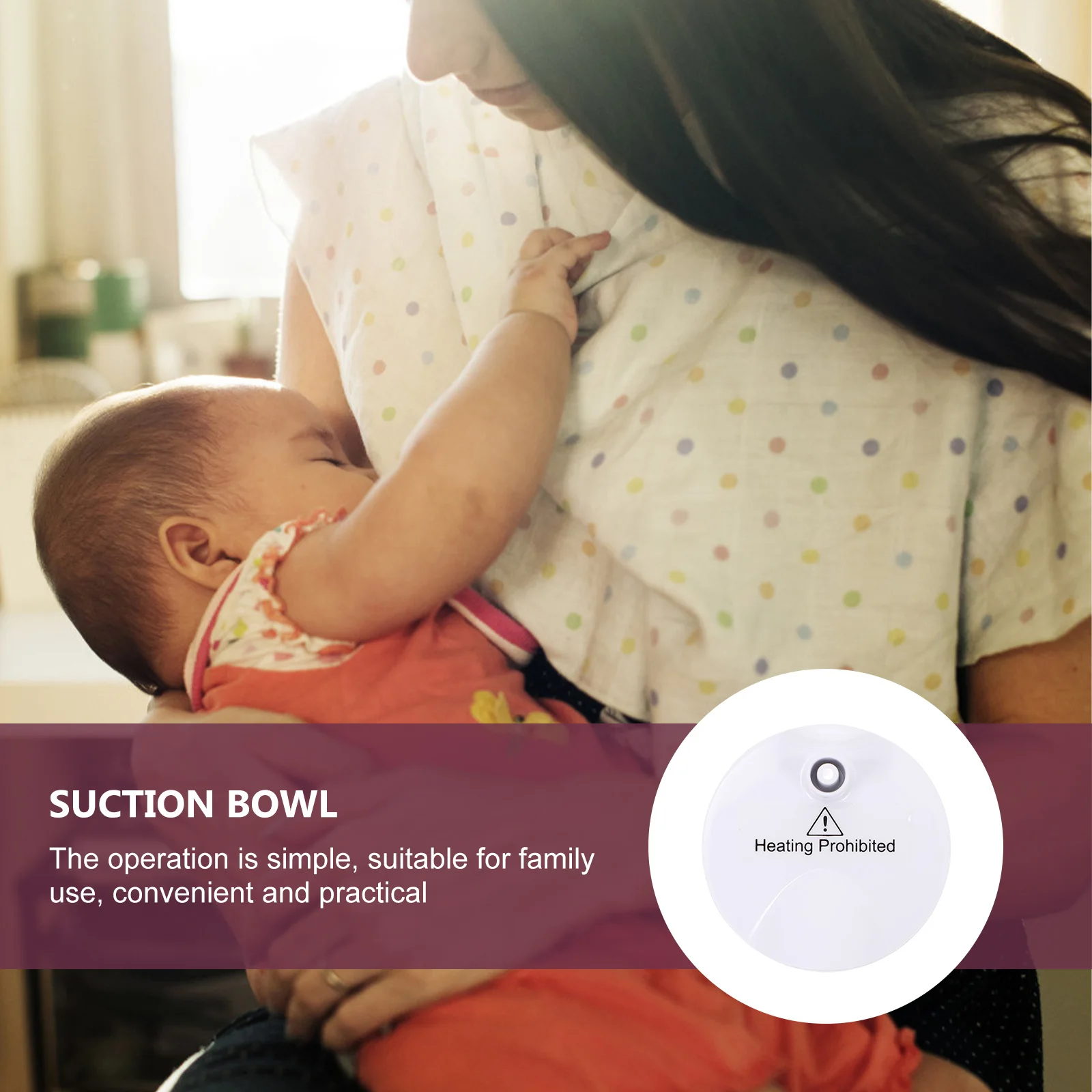 

Breast Pump Accessories Suction Cups Home Use Baby Breastfeeding Pump Accessory Durable PP Easy Clean Portable Practical