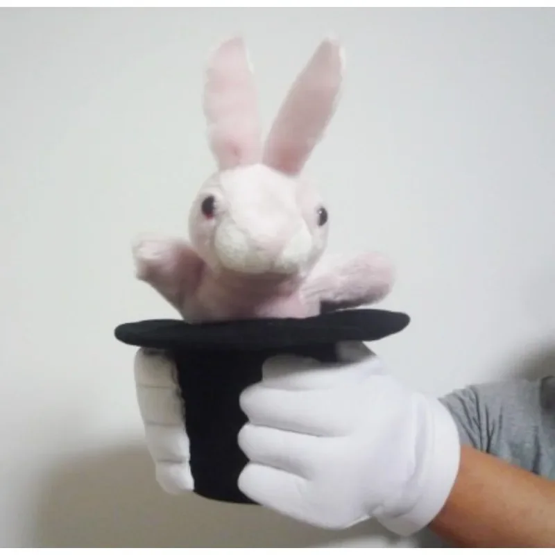 

Deluxe Rabbit In The Hat Puppet - Stage Magic Tricks Magician Illusions Gimmick Props Comedy Toy for Kids Cute Little Bunny