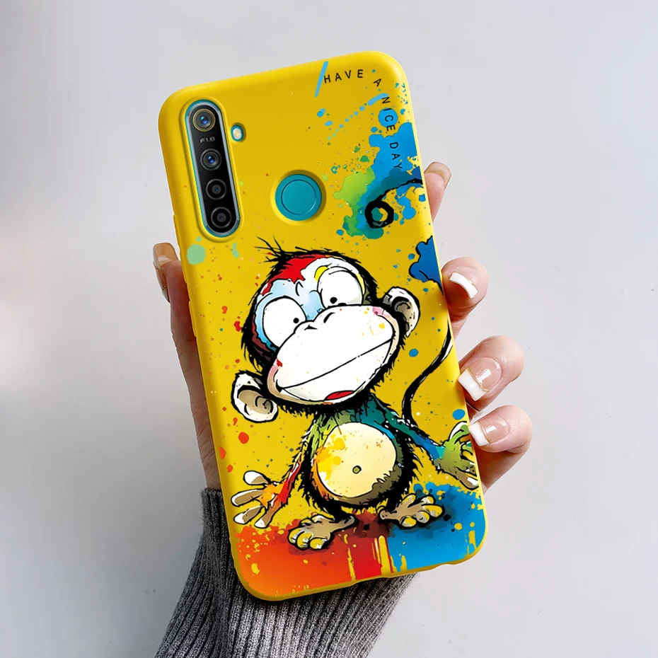 Funda de silicona suave con dibujos animados para Realme, carcasa bonita de rana para Realme, 5 Pro, 5S, 5i, Realme, 5 S, Realme5 Pro