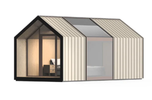 Seismic ความต้านทาน Prefab คอนเทนเนอร์ Villa House,ความปลอดภัย Building Automation ควบคุม Modular,Cabin Space Capsule House