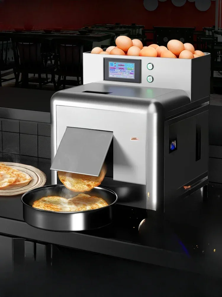 Máquina de tortilla completamente automática, máquina comercial para freír huevos escalfados, tienda de fideos para cantina
