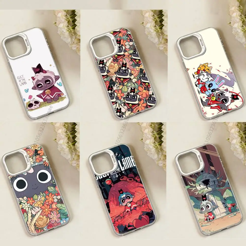 

Cult Of The L-Lamb Game Phone Case for iPhone 15 16 Pro Max Air SE 11 13 Pro 14 Plus 12 11Pro 15Pro Max 16e Cover