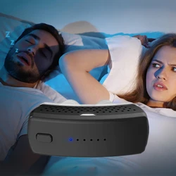 Smart Anti Snoring Device EMS Pulse Stop Snore Portable Comfortable Sleep Well Stop Snore Health Care Sleep Apnea Aid USB