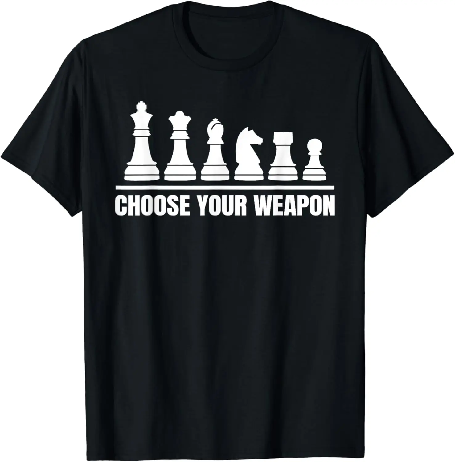 Chess Lover Board Game Choose Your Weapon Humorous Gift T-Shirt Men Clothing O-neck Modal Factory Delivery Fashionable Casual